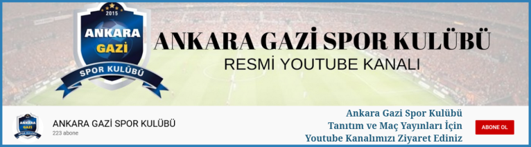 Ankara Gazi Spor Kulübü Youtube Kanalı